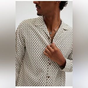 Raga Man NWT Men’s Checkered Long Sleeve Button Down Dress Shirt Medium